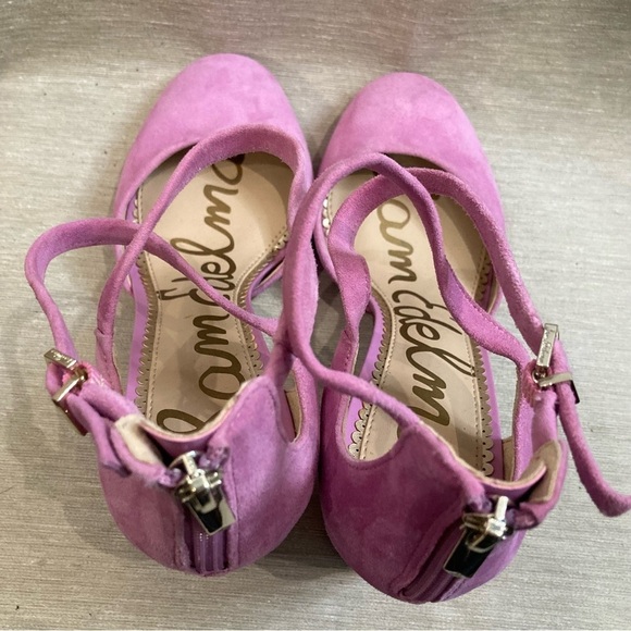 Sam Edelman Women's Mauve Suede Heels - Picture 3 of 16